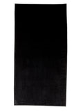 Bahia Beach Towels Solid Velour Beach Towel, Black, 40 x 76