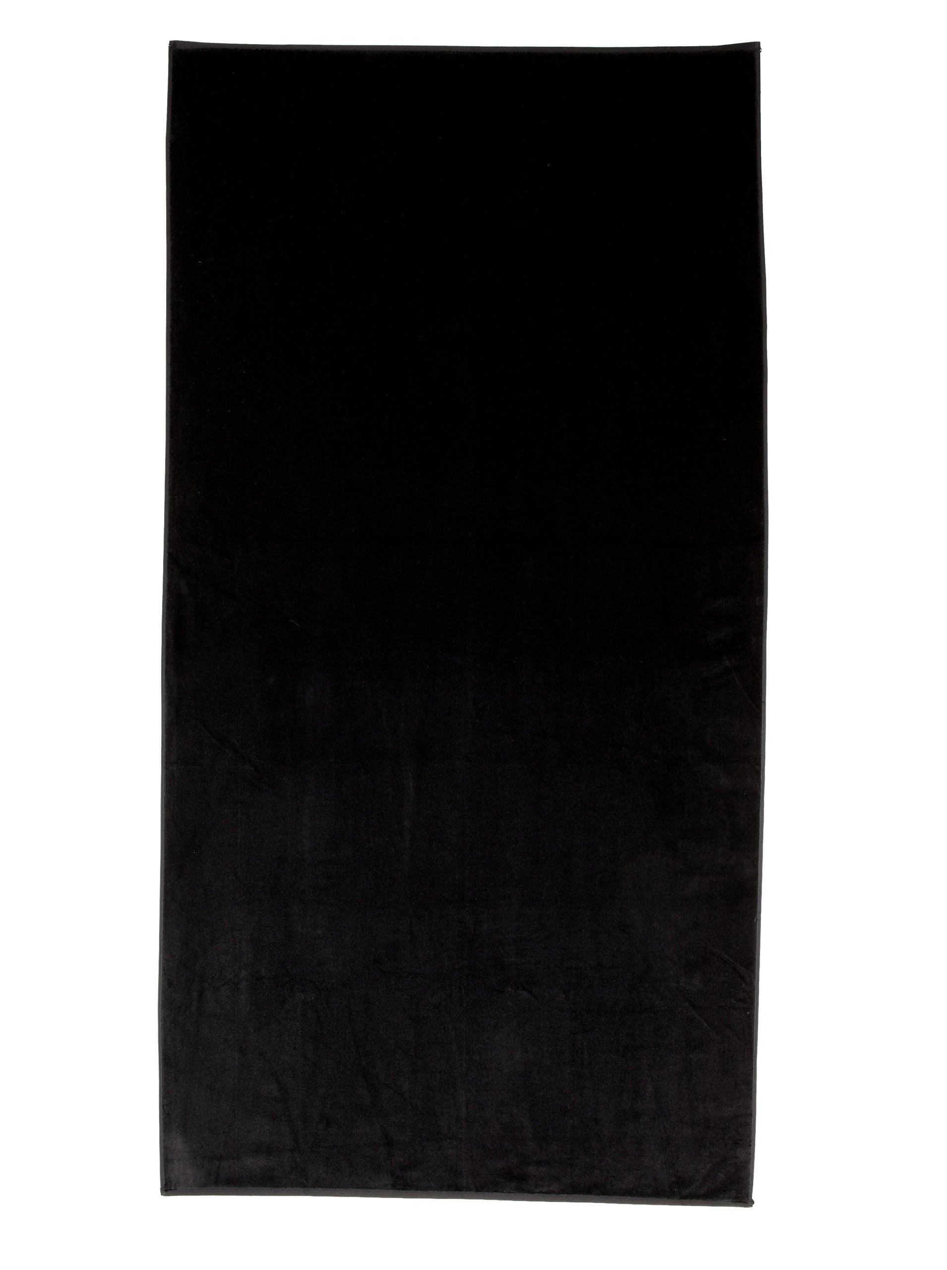 Bahia Beach Towels Solid Velour Beach Towel, Black, 40 x 76