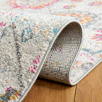 Safavieh Madison Collection Area Rug - 9' X 12', Grey & Gold, Boho Chic Glam Paisley Design, Non-Shedding & Easy Care, Ideal For