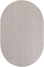 Unique Loom Outdoor Solid Collection Area Rug (5' 3'' X 8' Oval Beige/Ivory)