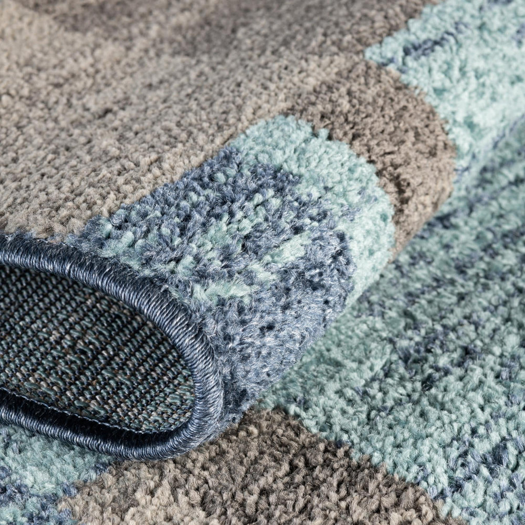 Unique Loom Autumn Collection Area Rug - Providence (2' 7'' X 10' Runner, Blue Gray/ Light Brown)