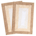 Saral Home Cotton Rectangle AntiSkid Bath Mats | Soft & Super Absorbent Mats for Shower | Washable, NonSlip & QuickDrying Mat