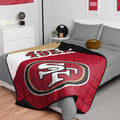 FOCO San Francisco 49ers NFL Team Color Wordmark Weighted Blanket