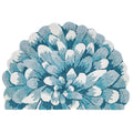 Liora Manne Mum Aqua Indoor/Outdoor Rug, 5 Ft Round