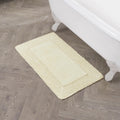 Laura Ashley Ruffle Border 100% Cotton Bath Rug, Yellow, 20x 34