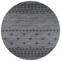 Sedona Sn1 Black Transitional Rug Round 6' X 6'