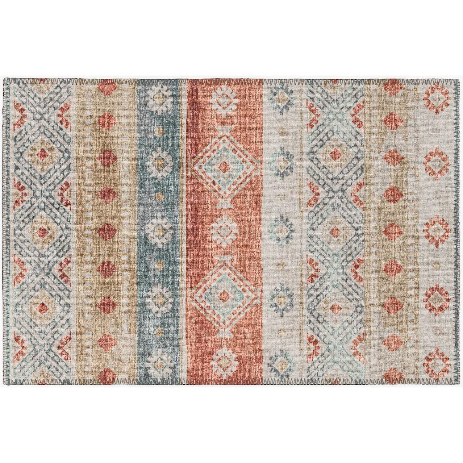 Sedona Sn12 Orange Transitional Rug Rectangle 8' X 10'