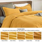 Bedsure Twin/Twin Xl Duvet Cover Kids - Soft Double Brushed Duvet Cover Twin, 2 Pcs, Includes 1 Golden Yellow Kids' Duvet Cover