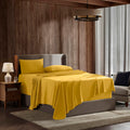 Nestl King Size Sheets Set - 4 Piece King Sheets, Deep Pocket, Hotel Luxury, Extra Soft, Breathable And Cooling, Yellow King Bed Sheets