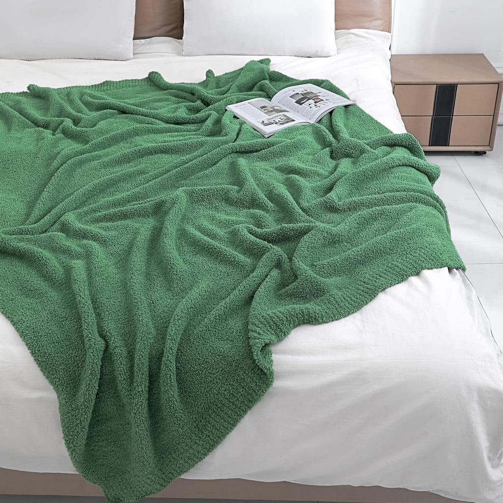 Bearberry Super Soft Fluffy Throw Blanket Lightweight Cozy Warm Throw Blankets For Couch Bed Sofa All Season (Avocado Green, 53
