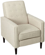 Christopher Knight Home Macedonia Mid Century Modern Tufted Back Fabric Recliner (Cream)
