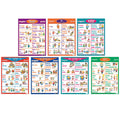 Poster Pals Spanish Verb Posters, Set of 7, Multicolor