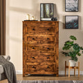 VanAcc Farmhouse Tall 5-Drawer Dresser, 48    Wood Chest of Drawers for Bedroom, Storage Cabinet for Living Room, Hallway, Vinta