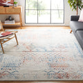 SAFAVIEH Tulum Collection X-Large Area Rug - 12 x 15, Ivory & Turquoise, Moroccan Boho Distressed Design, Non-Shedding & Easy 