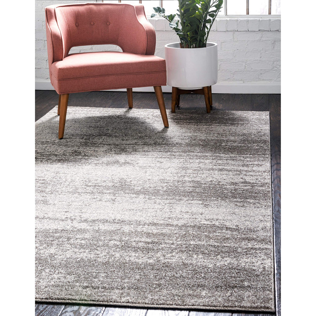 Unique Loom Del Mar Collection Area Rug - Lucille (5' 3'' X 8' Rectangle, Brown/ Ivory)
