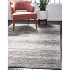 Unique Loom Del Mar Collection Area Rug - Lucille (5' 3'' X 8' Rectangle, Brown/ Ivory)
