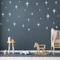 Retro Star Vinyl Wall Decals, Starbursts Wall Stickers for Nursery, Kids Room Wall Decals, Unique Wall Decals for Baby Girls Boy
