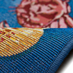 Liora Manne Esencia Machine Washable Non-Slip Low Profile Indoor/Outdoor Mat-Transitional, Coastal, Seashell, Whimsical, Shell We Dance Aqua 2'5' X 3'11'