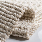 Safavieh Natural Fiber Collection Area Rug - 6' X 9', Bleach & Ivory, Handmade Farmhouse Jute, Ideal For High Traffic Areas In L