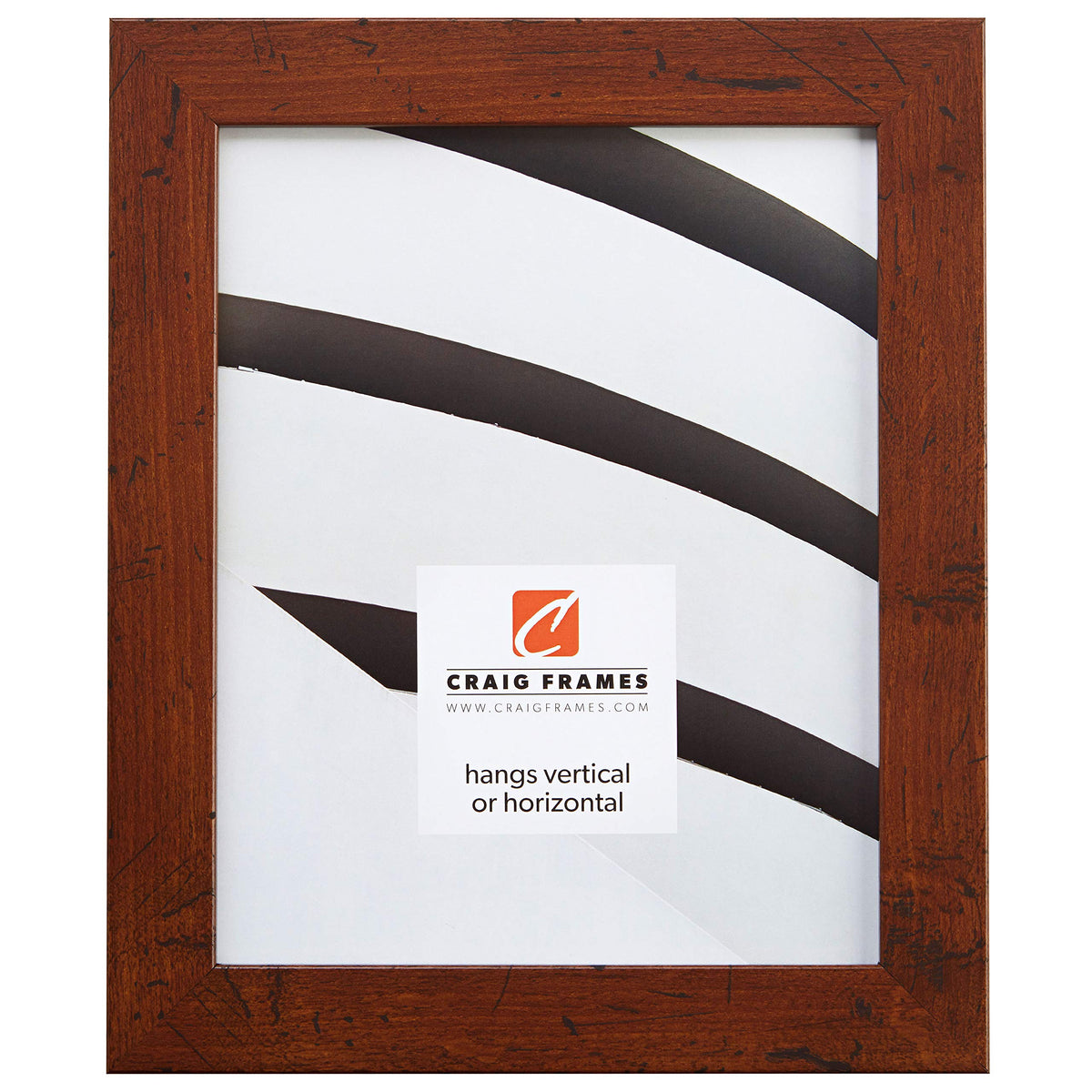 Craig Frames FM26DKW 20 by 30-Inch Picture Frame, Smooth Wrap Finish, 1.26-Inch Wide, Dark Brown