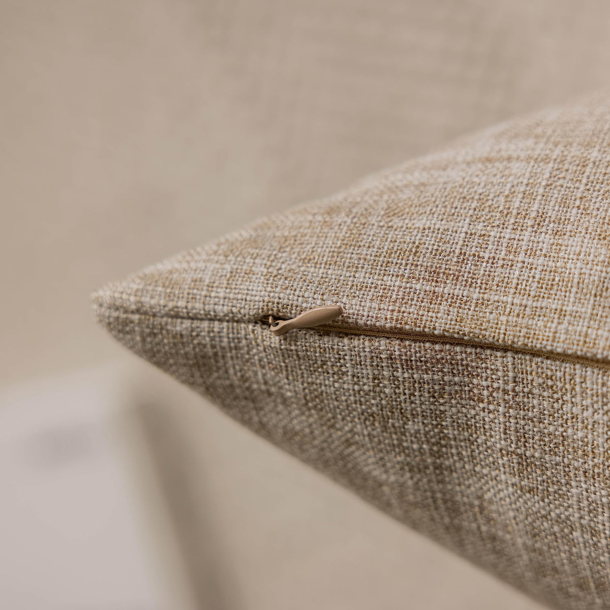 Home Brilliant 24X24 Throw Pillow Covers Linen Textured Fall Throw Pillow Covers Neutral Decorative Pillow Cases For Couch Sofa