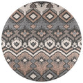 Sedona Sn2 Brown Bohemian Rug Round 10' X 10'