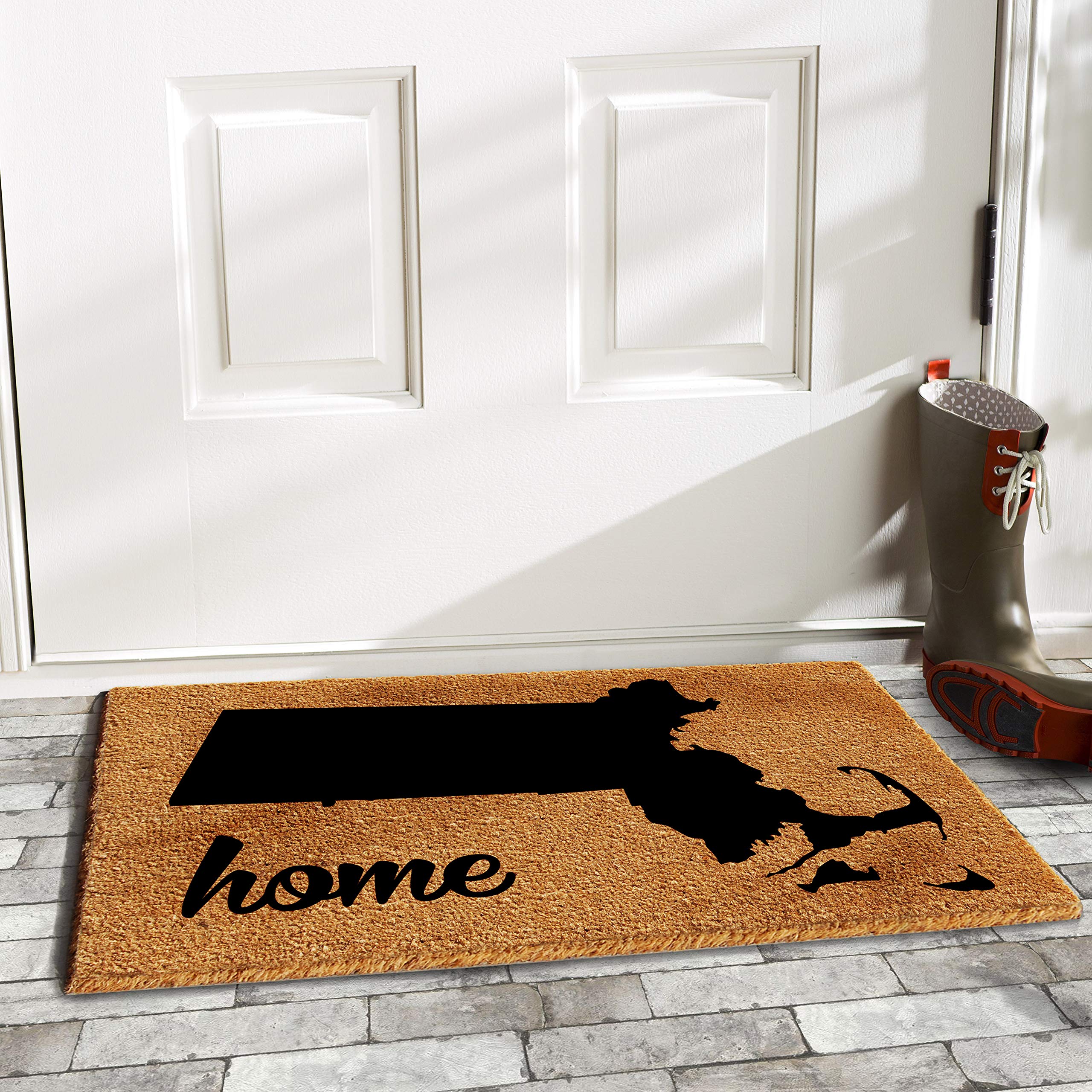 Calloway Mills 105272436 Massachusetts Doormat, 24' X 36', Natural/Black