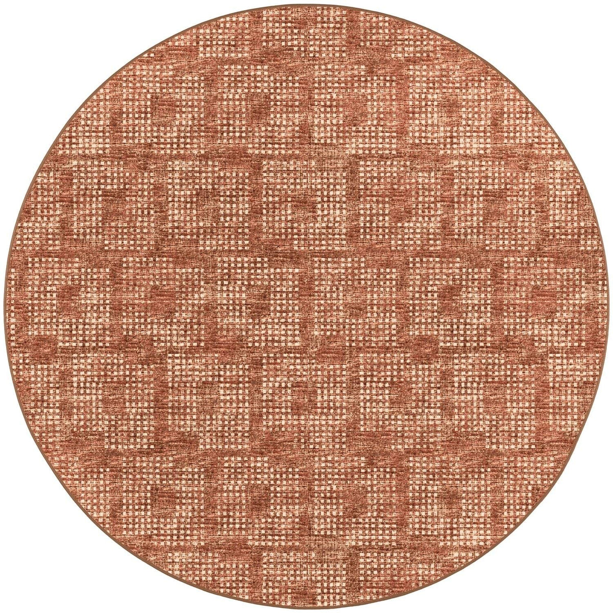 Delano Da1 Orange Transitional Rug Round 10' X 10'