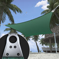 Shademart Heavy Duty 39' X 43' Green Sun Shade Rectangle Shade Sail Super Ring Canopy Awning Shades For Patio Carport Yard Uv Bl