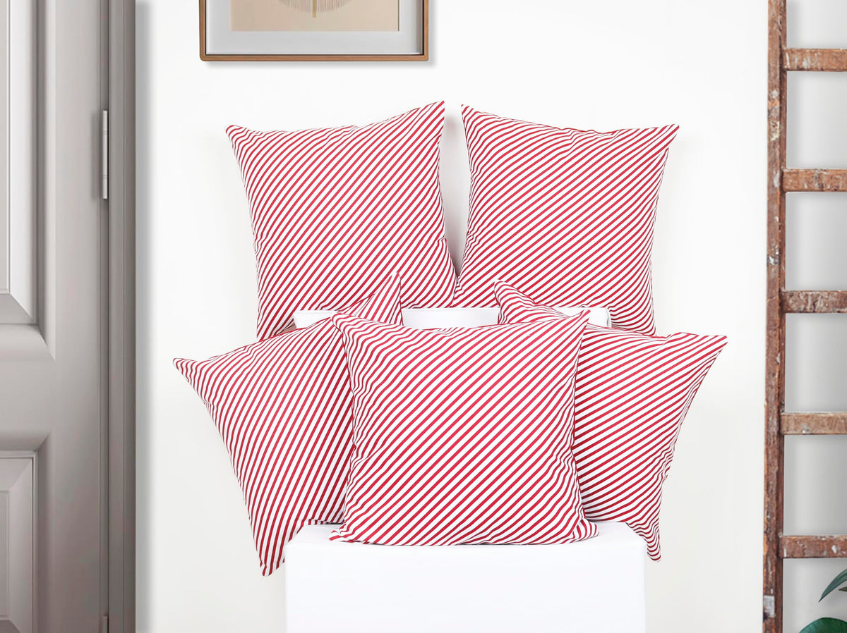 Airwill Cotton Cushion Covers (50X50 Cm) Soft & Stylish, 100% Cotton, Pack Of 5