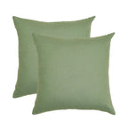 Rely+ Cotton Throw Pillow Covers 20X20 Inchs Set of 2 Sage Green Decorative Zippered Cases for Couch Bedroom Sofa Farmhouse Livi
