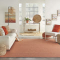 Nourison Positano Indoor/Outdoor Terracotta 2'2' X 12' Area Rug, Easy Cleaning, Non Shedding, Bed Room, Living Room, Dining Roo