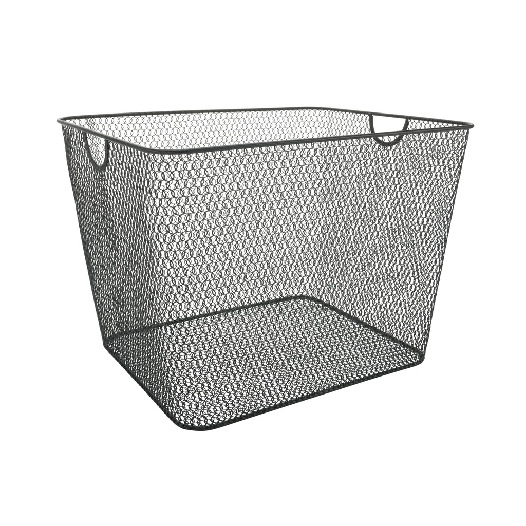 Mesh Open Bin Storage Basket Organizer for Fruits, Vegetables, Pantry Items Toys 2040 (1, 14 X 10 X 9)