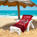 NORTHWEST NCAA Stripes Beach Towel, 30 x 60 Utah Utes