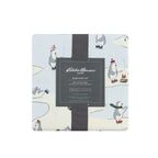 Eddie Bauer - King Sheets, Cotton Flannel Bedding Set, Brushed For Extra Softness, Cozy Home Decor (Skating Penguin, King)