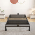 Roil 7 Inch Twin Bed Frames With Round Corner Legs Mattress Retainers 3500Lbs Heavy Duty Steel Slats No Box Spring Needed Platfo