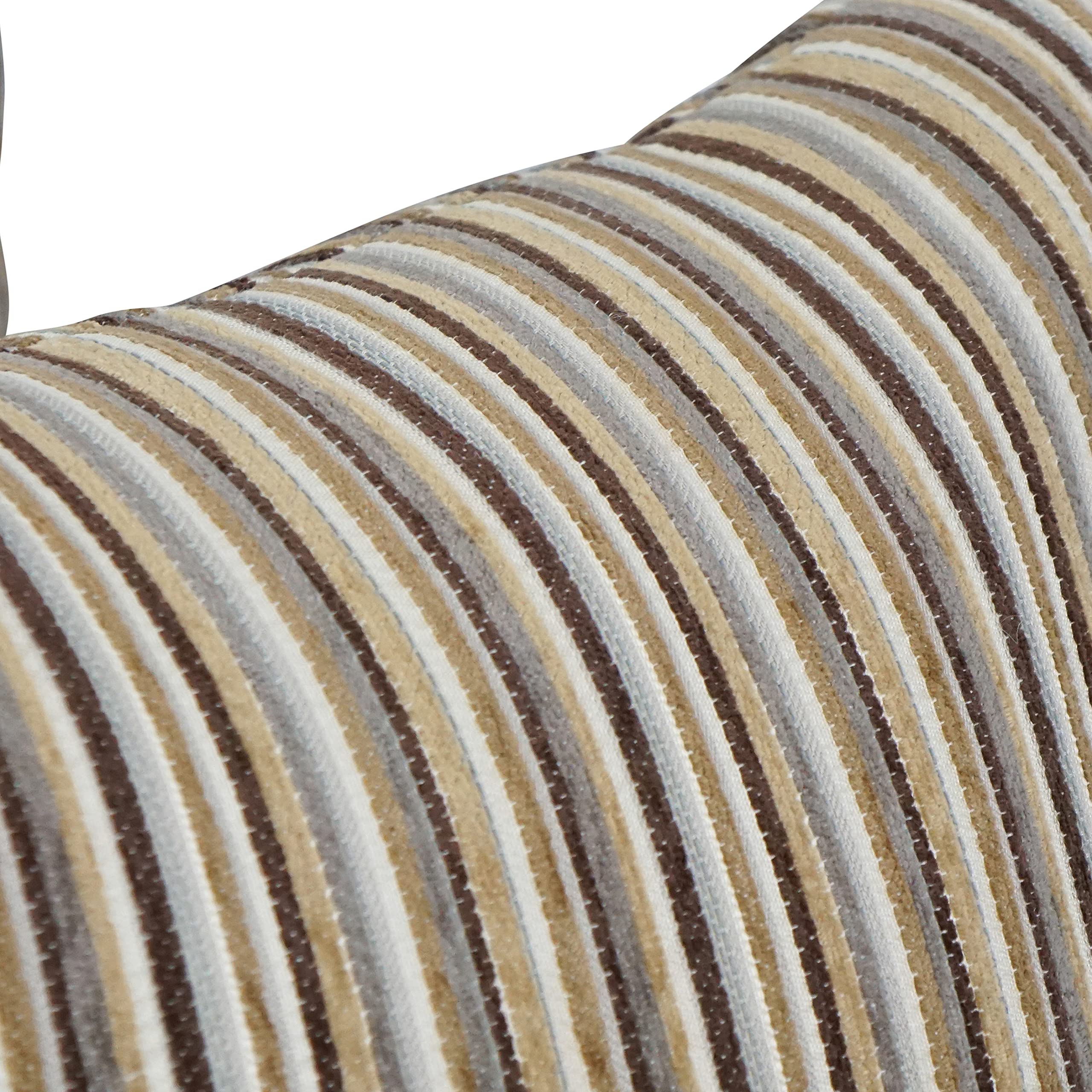 Blazing Needles Square Jacquard Throw Pillows, 17", Otto Sahara 2 Count