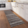 Addison Rugs Rylee Ary34 Brown Washable 2'3" X 7'6" Indoor Outdoor Runner Rug, Easy Clean, Machine Washable, Non Shedding, Bedroom, Entry, Living Room, Dining Room, Kitchen, Patio Rug