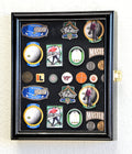 XS Golf Marker Magnet Divot Tool Display Case Cabinet Holder 98% UV - Lockable, Cherry