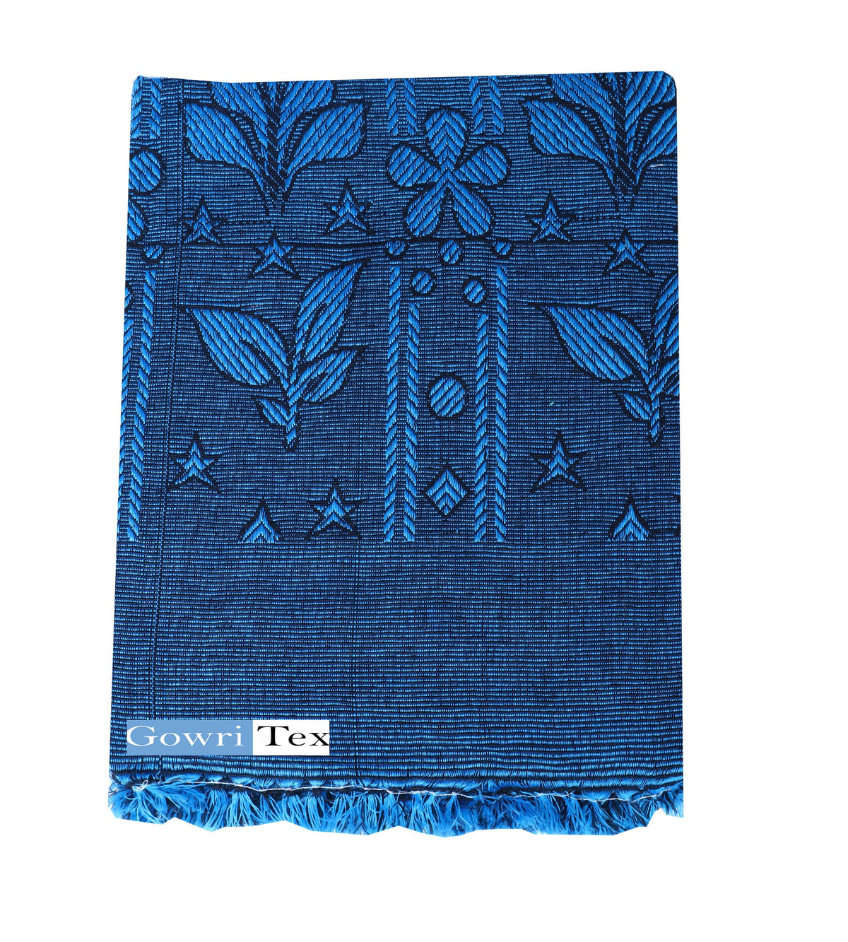Gowri Tex Pure Cotton Single Sheet Blanket (Pack of 1) (Blue), lightweight
