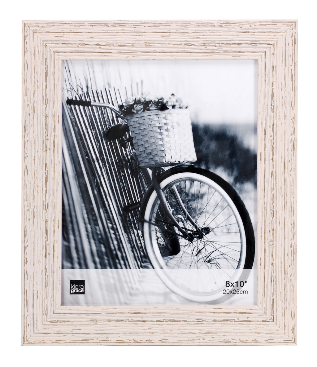 Kiera Grace Maya Weathered Beachwood Picture Frame, 8 x 10 inches, White