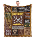 Hocgiwd Hunting Gifts For Men Blanket 50' X 60', Hunting Gifts, Gifts For Hunters, Unique Gifts For Hunters, Deer Hunting Gift