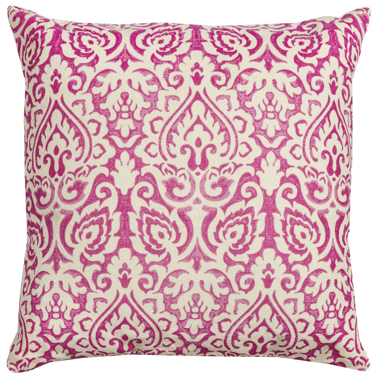 Rizzy Home | T10481 | 22"x22" Pink/White/Red Decorative Pillow | Down Fill