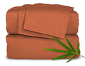 Pure Bamboo Sheets King Size Bed Sheets 4 Piece Set, Genuine 100% Organic Bamboo, Luxuriously Soft & Cooling, Double Stitching,