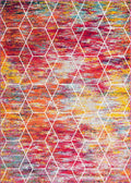 Unique Loom Trellis Frieze Collection Area Rug - Geometric (8 x 11, Multi/ Ivory)