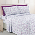 Elegant Comfort Luxury Soft Bed Sheets Paisley Pattern - 1500 Premium Hotel Quality Microfiber Softness Wrinkle And Fade Resistant (6-Piece) Bedding Set, King, Paisley Purple