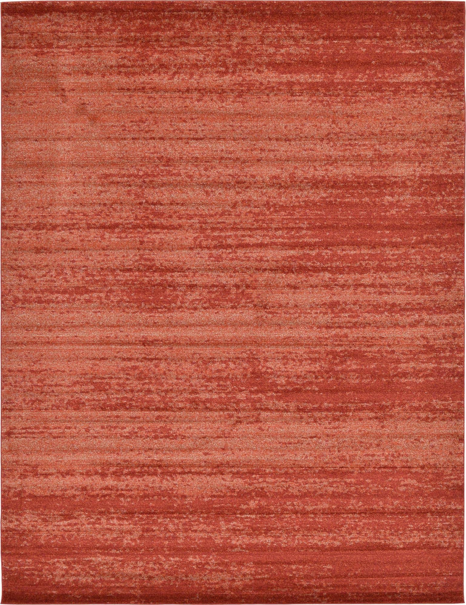 Unique Loom Del Mar Collection Area Rug - Lucille (10'x 13' Rectangle, Terracotta/ Red)