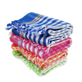 Mesh Masters Handloom Cotton Towels 32 X 68 Inches_Pack Of 4_Multi Color