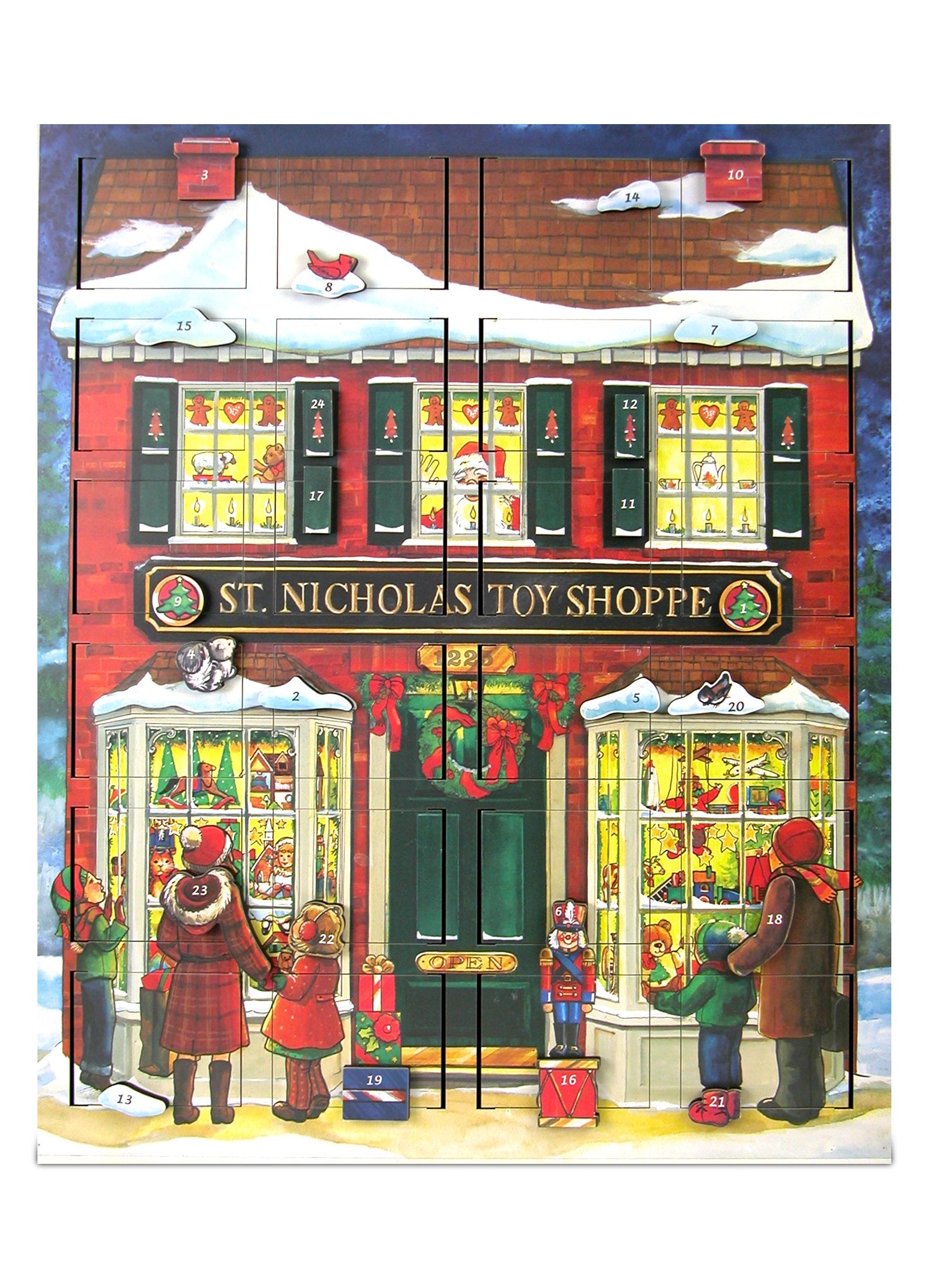 Byers' Choice Musical Advent Toy Shop Calendar #MC16 from The Advent Calendars Collection