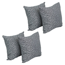 Blazing Needles Square Polyester Jacquard Throw Pillows, 17", Banyan Timber 4 Count